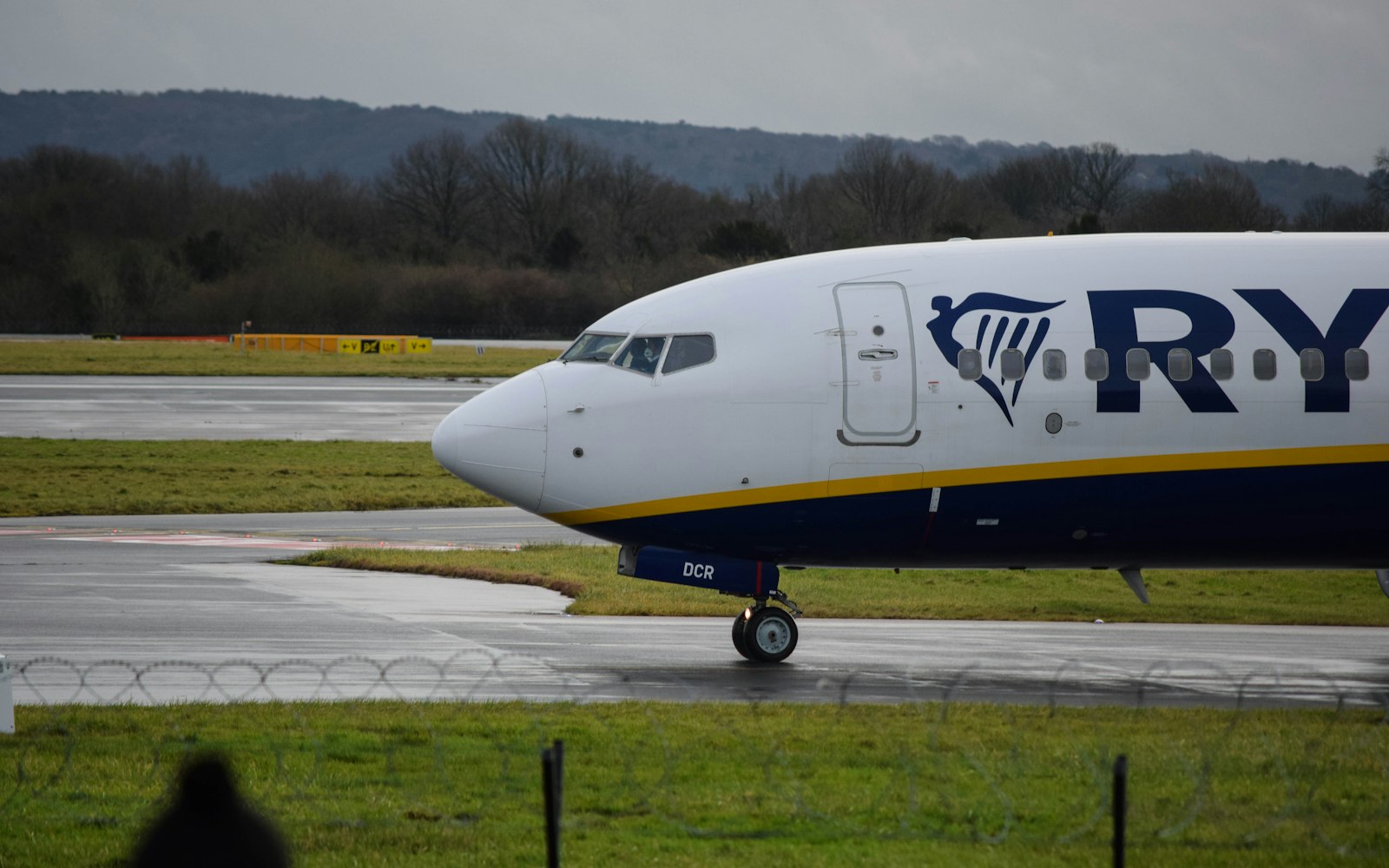 Aereo Ryanair in aeroporto